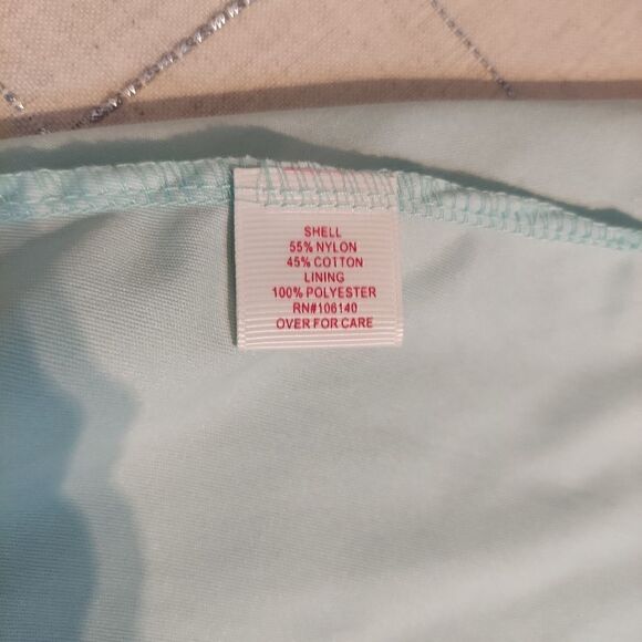 GUC Pinky Sherbert Green Sleeveless Lace Mini Dress Womens - Picture 8 of 9